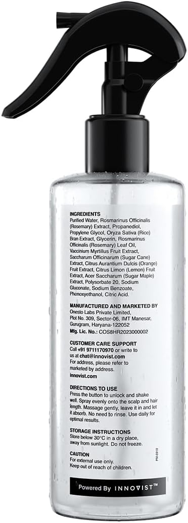 Rosemary & Rice Water Growth Spray – All Hair Types, 200ml